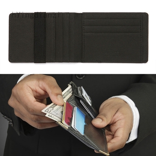 Mini cartera de cuero para hombre/mujer/cartera delgada/tarjeta de crédito/organizador/monedero