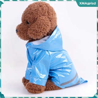 chubasquero de perro de ocio ligero cachorro abrigo reflectante chaqueta de lluvia con capucha perrito impermeable ropa caliente mascota perro disfraz (5)