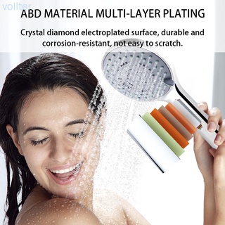 cabezal de ducha cromado superficie 5 modo de ajuste de lluvia spray de mano presurizar ahorro de agua pulverizador de baño