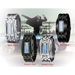 Moda Binario Reloj Hombres Digital LED Pulsera Mujeres Relojes Deportivos jam tangan