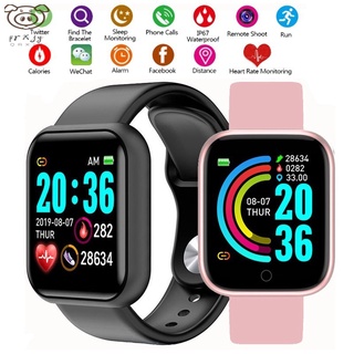 Y68 reloj inteligente Bluetooth con Monitor de Fitness/Monitor de presión Arterial/reloj inteligente de frecuencia cardiaca para hombre