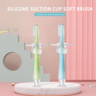 Cepillo De dientes Tridimensional De silicona para niños con Ventosa/cepillo De dientes