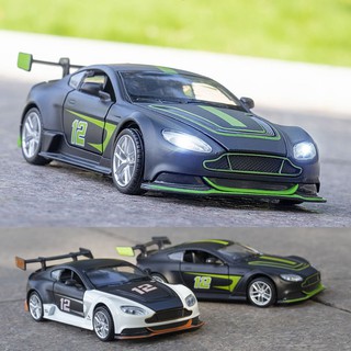 1/32 escala Aston Matin VANTAGE GT3 Diecast aleación tire hacia atrás coche coleccionable regalos para niños