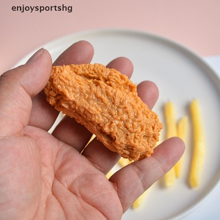 [enjoysportshg] llavero de imitación de alimentos de pollo frito nuggets pollo pierna comida colgante juguete regalo [caliente] (5)