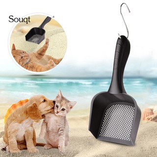 sq pala hueca de arena para mascotas/gatos/cuchara de arena de plástico/herramienta de limpieza