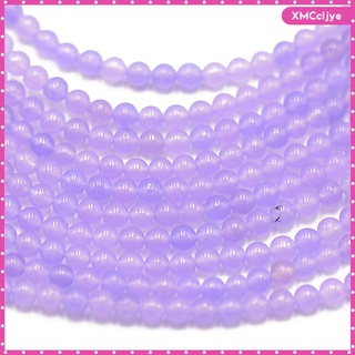 redondo violeta púrpura jade cuentas joyería pulsera fabricación de piedras preciosas sueltas 15.5\\\\»