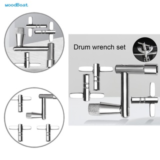 woodBoat Lightweight Drum Tuner Drum Tuning Key Durable Square Socket Parts High Stable Frame for Percussion