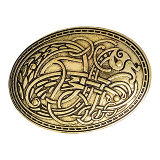 Medieval Viking Brooch Pin Norse Jewelry Pagan Amulet Wiccan Oval Brooches