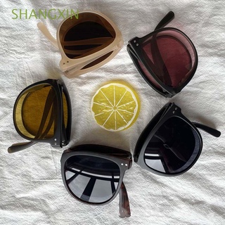 Shangxin Driving Outdoor Anti deslumbrante UV400 redondo Anti-UV gafas de sol polarizadas plegables