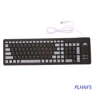 plhnfs teclado plegable impermeable usb teclado con cable 103 teclas de silicona suave teclado