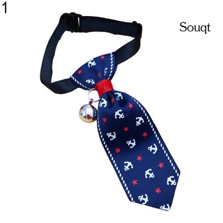 Sqyg - corbata para perros, gatos, con colgante de campana, ajustable para mascotas, decoración del cuello (3)