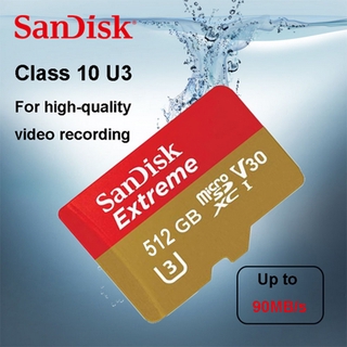 Micro SD Tarjetas SanDisk 512gb Flash Clase 10 Mini De Memoria/TF Para Smartphone/Tableta (4)
