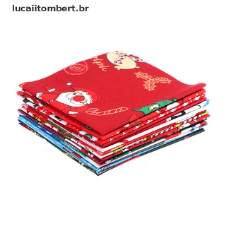 Luerthot20 pzs tela De Costura De algodón De navidad De 25x25cm Para retazos/diy (Lucaiitombert)