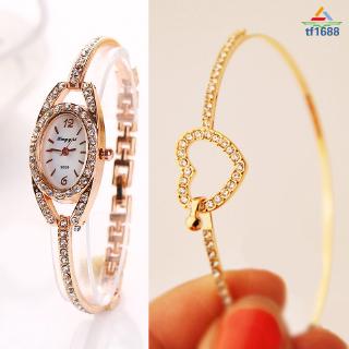 Reloj de pulsera de cuarzo de acero inoxidable para mujer/pulsera/brazalete delgado/joyería (1)