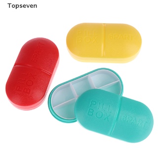 [topseven] caja de pastillas dispensador de envases de medicina organizador de vitaminas 6 días caja de plástico.