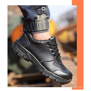 Los hombres al aire libre botas impermeables y antideslizantes zapatos de seguridad masculino Anti-golpe de acero dedo del pie botas de trabajo más Size36-45 vjKF (5)