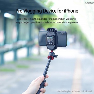 Ulanzi ST-09 - soporte para Smartphone con soporte para zapatos frío, Compatible con accesorios para Apple Watch Series 5 iPhone 11/11 Pro/11 Pro Max/XS/XS Max/XR/X/8/8 Plus Vlog Selfie (5)