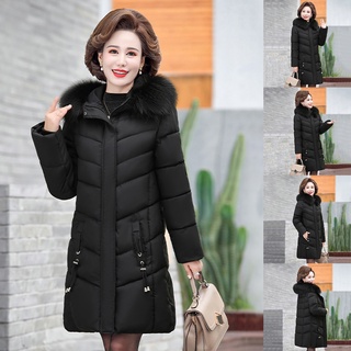 benjanies.coShop Flash Sale CoatWomen's Winter Plus Size Mid-longitud Slim acolchado chamarra madre algodón abrigo