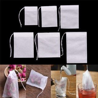 [pepik] 100 bolsas de té vacías no tejidas cadena de sellado térmico filtro de papel de hierbas bolsas de té [pepik]