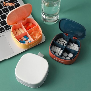 seven (¥)~portátil mini tablet píldora medicina caja titular organizador de almacenamiento contenedor caso