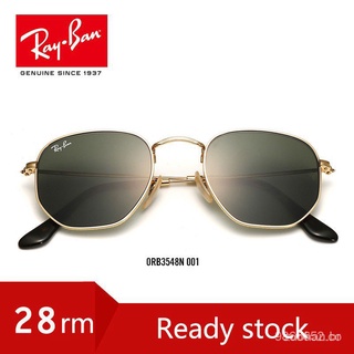 Ray-Ban gafas de sol hexagonal diamante marco rb3548 hombres y mujeres protección UV gafas de sol gafas de conducción Oculos escuros