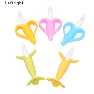Leftright Baby mordedor juguetes Toddle seguro plátano dentición anillo de silicona masticar cepillo de dientes mi