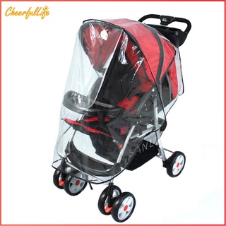 Alegre impermeable seguro cochecito Protector de la cubierta de bebé carro de bebé cubierta de lluvia