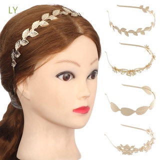 LY nueva diadema de Metal de hoja francesa accesorio para el cabello banda perla elegante moda Retro Floret (1)