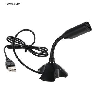 lovezuv usb soporte mini escritorio estudio discurso micrófono para pc portátil netbook co