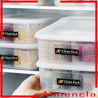 [ALMENCLA] 7 unidades de caja de almacenamiento de alimentos con tapa para fideos espagueti verduras frutas