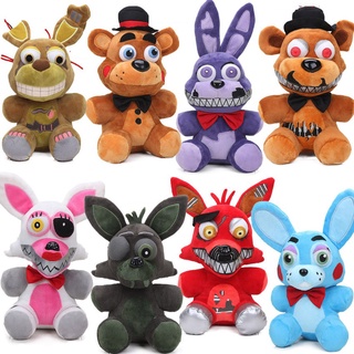 New FNAF Nightmare Freddy Bear Foxy Bonnie Plush Toys Five Nights at Freddy's Toy Soft Stuffed Animal Dolls (1)