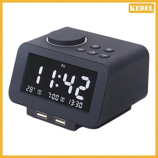 [kedel] Reloj Digital Radio despertador alarma temporizador pantalla de temperatura con Radio FM (1)