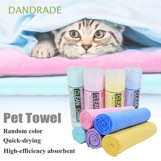 DANDRADE Practical Bath Towel Washable Rapid Water Absorption Dog Towel Quick Drying Durable PVA Multifunction Soft for House Car Pet Cleaning Wipes
