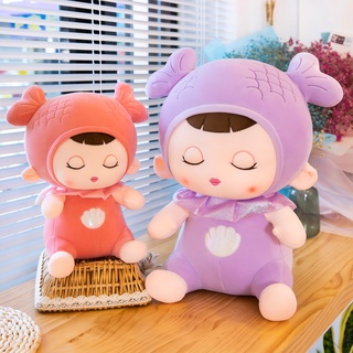 Linda muñeca sirena muñeca princesa juguete de peluche para niños dormir con almohada muñeca niña regalo de cumpleaños (1)