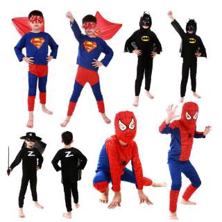 SF disfraz de Spiderman rojo murciélago Spiderman Superman Zorro disfraces de Halloween niños superhéroe Anime Cosplay