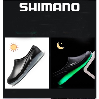 Shimano Pesca Vadeando Zapatos Impermeables De Agua De Los Hombres Resistente Al Desgaste Antideslizante Botas De Lluvia Luminosos (9)