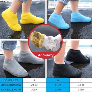 botas impermeables cubierta de zapatos de silicona material unisex zapatos protectores botas de lluvia para interiores al aire libre días lluviosos reutilizables (1)