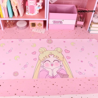 Hf_ almohadilla De Mouse con estampado De Sailor Moon/impermeable/antideslizante/Grande Para Mesa/juegos (1)