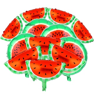 wendcrzy 12pcs globos de papel de sandía de dibujos animados globos de frutas sandía decoración co