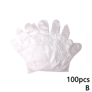 100 pzs guantes desechables De grado alimenticio gruesos y brillos desechables F7N7