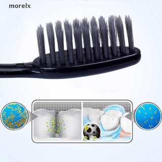 morelx 10 piezas cepillo de dientes de bambú suave cepillo de dientes carbón adultos cepillos de dientes co