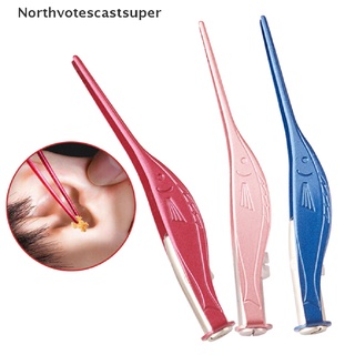 northvotescastsuper ear pick removedor de cera limpiador curette con linterna led luz earpick herramienta nvcs