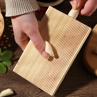 fideos de madera mesa de mantequilla y paletas fácilmente hacer auténtico casero pasta mantequilla pasta tabla de pasta gnocchi rodillo (2)