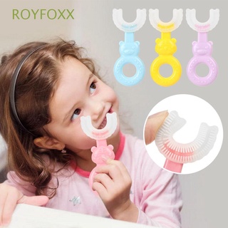 ROYFOXX Cepillo De Dientes Infantil 2-6 Años De Edad Limpieza Oral En Forma De U Manual De Los Niños Cuidado Dental Del Bebé Tipo/Multicolor