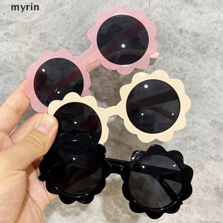 myrin kids gafas de sol polarizadas redondas flower edge niños uv400 al aire libre gafas.