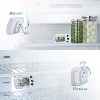 Eddie medidor de temperatura magnético impermeable nevera congelador termómetro LCD pantalla portátil colgante refrigerador refrigerador herramienta de cocina (9)