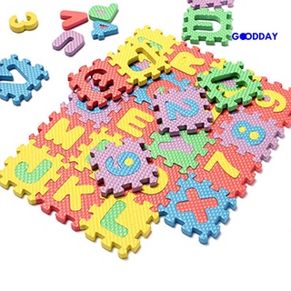 Goodday 36 pzs/Kit De alfombra De Espuma para niños De Alfabeto Eva/Números/rompecabezas