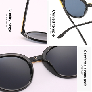 Moda Retro mujeres gafas de sol redondas de lujo marca al aire libre sombra gafas UV400 (8)