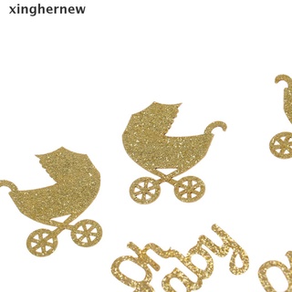 【xinghernew】 200Pcs Baby Carriage Confetti Glitter Oh Baby Gender Reveal Table Confetti Hot (2)