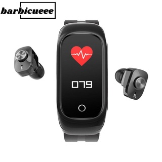 Nuevo reloj inteligente inalámbrico 2 en 1 N8 Rastreador de ejercicio monitoreo cardiaco